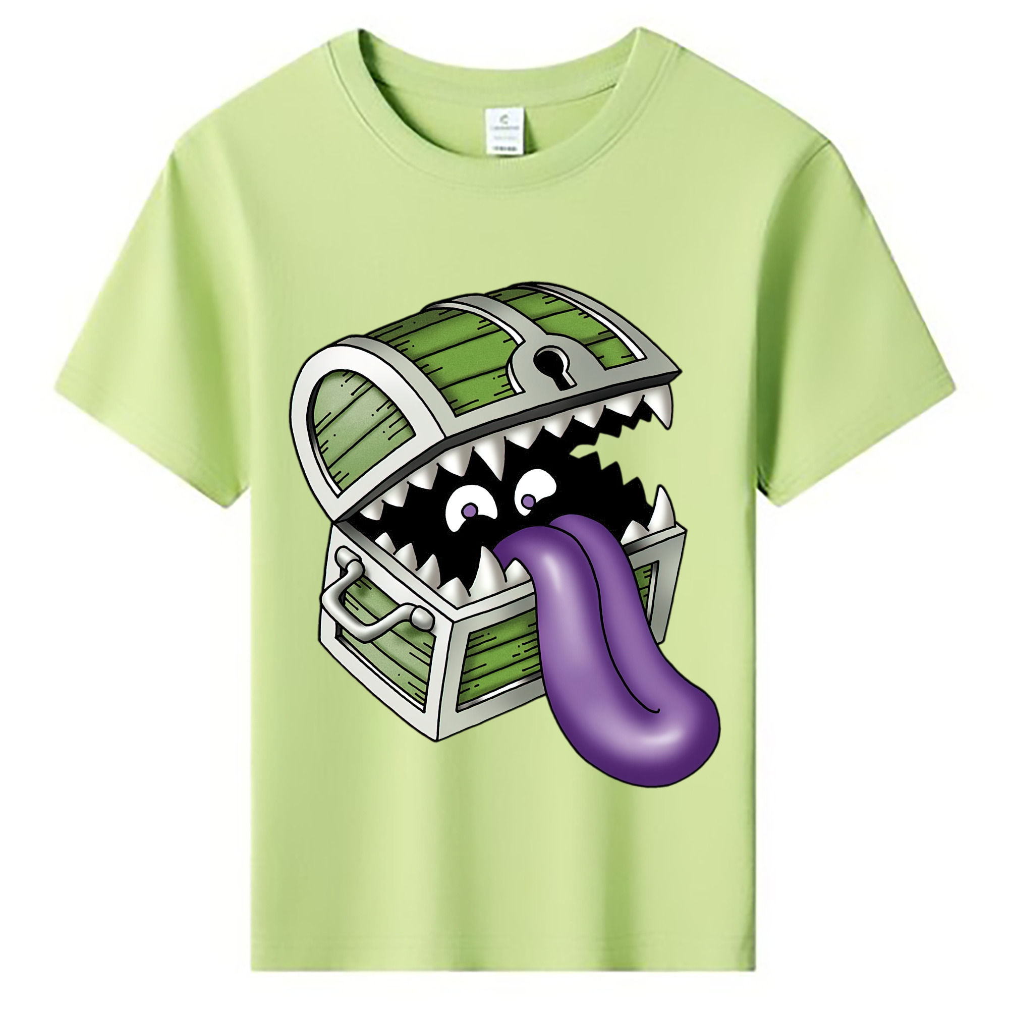 （画像用） ドラゴンクエスト Doragon Kuesuto Dragon Quest 綿100％キッズTシャツ（フロントプリント）